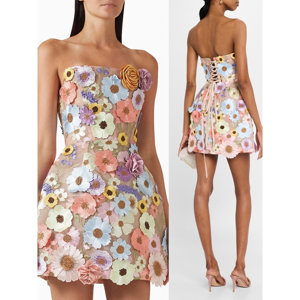 NWT Bronx and Banco Bouquet Maraya Mini Dress $750 - Size 2 / XS